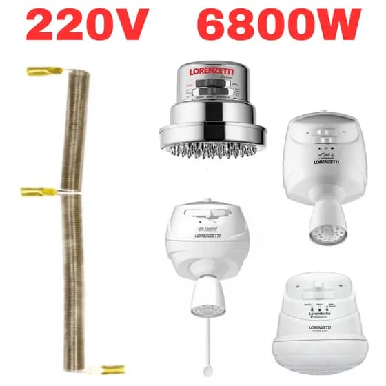 Resistência Chuveiro Lorenzetti 6800w 220v Lorenducha Tradição Jet Control 4 Temperaturas