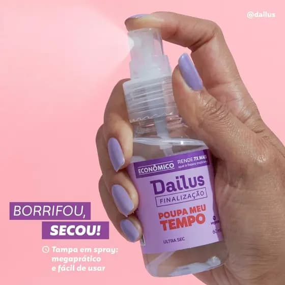 DAILUS Spray Secante de Esmalte Poupa Meu Tempo 60ml
