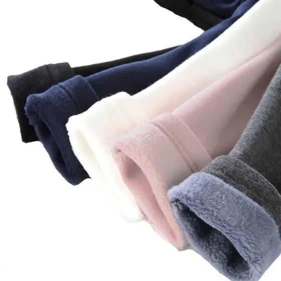 Hot Sweet Girls Pants Kids Boys Calças Quentes De Inverno Crianças Casual Cor Sólida Macias Para Bebês Meninas Leggings 2-11 Anos