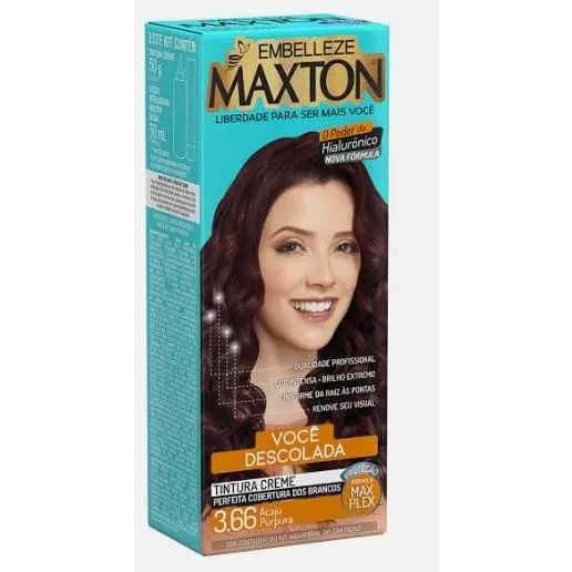 tinta para cabelo 3.66 Acaju purpura maxton