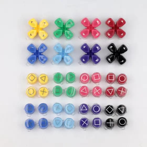 NSLikey ABXY Botões De Geléia Para Sony PS5 DualSense Controller Dpad Substituição De Cristal