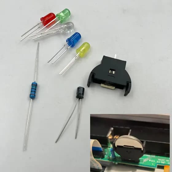 Substituição De Alta Qualidade Para Suporte De Bateria Sega Dreamcast E Kit De Mod Led De Energia