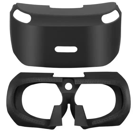 Pele De Silicone Antiderrapante Compatível Com Capa Protetora De Vidro De Visão 3D PS VR Para De Fone De Ouvido PS4 PSVR