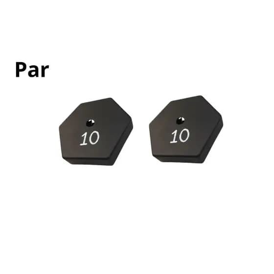 Par de anilhas de 10kg emborrachadas - Treino em casa - 2 Anilhas