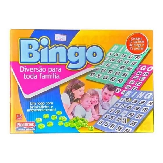 Jogo Bingo 10 Cartelas Com 75 Pedras ( Um Jogo Com Brincadeiras e Entretenimentos )