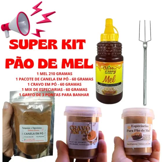 KIT PARA PÃO DE MEL