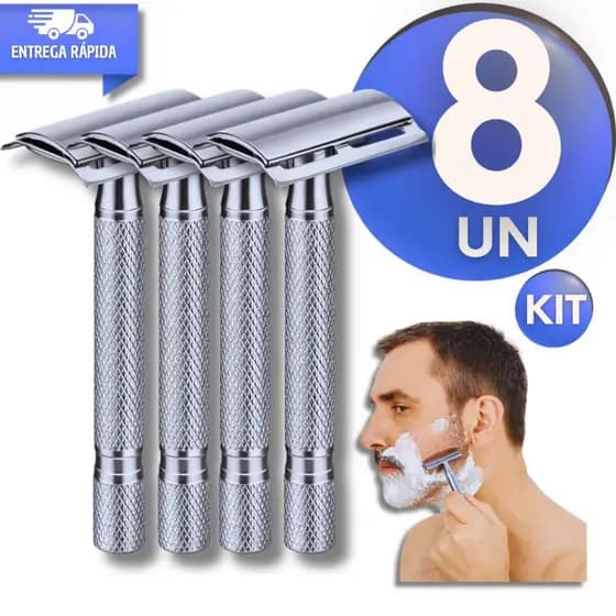 8/6/5/4 Aparelho Barbeador Luxo Metal Barba Retrô Barbeador Salão Barbearia Domestico Profissional
