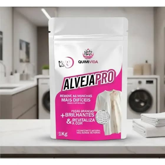 Sabão Em Pó 1Kg Profissional Para Roupas Brancas E Coloridas 100% Percarbonato