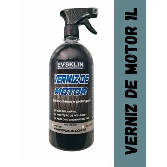 Verniz De Motor Profissional Premium 1Litro-Protege Realça E Dá Brilho