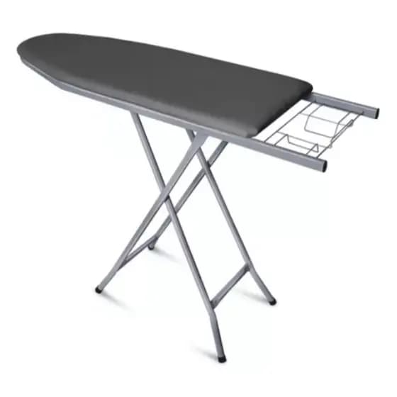 Tábua De Passar Roupa Mesa Passadeira Extra Forte Cinza Top