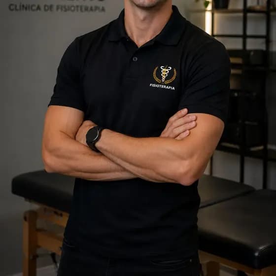 Camisa Polo Fisioterapia Camiseta Uniforme Profissional Fisioterapeuta Masculina Polo Piquet PA Qualidade