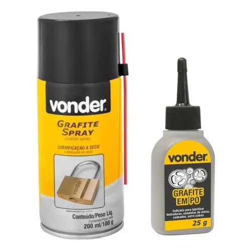Kit Grafite Spray 100g + Grafite Em Pó 25g Vonder