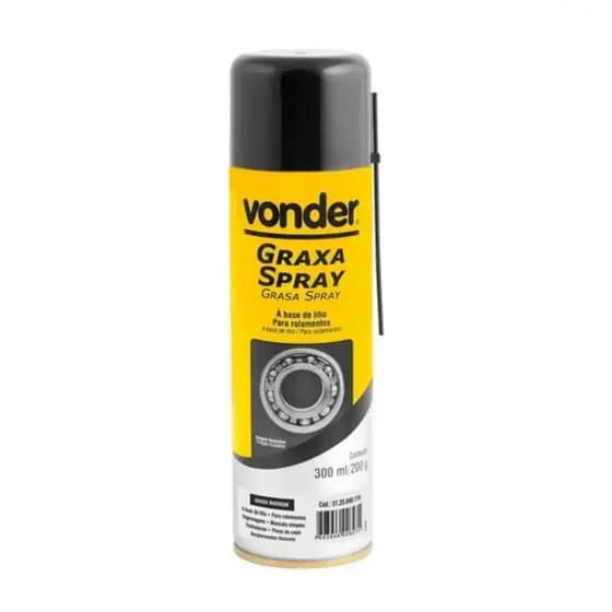 Graxa Spray Branca 300ml /200g Vonder