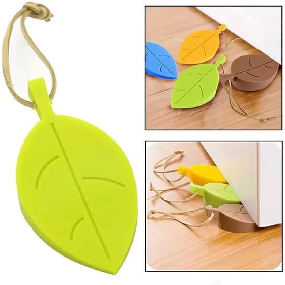 Kit Protetor Peso Trava de Porta Folha Prendedor Segurador Aparador Segura Portas Calço Silicone Prático