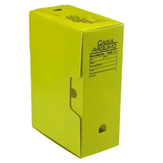 Arquivo Morto Polionda Pequeno Amarelo Golden Kraft