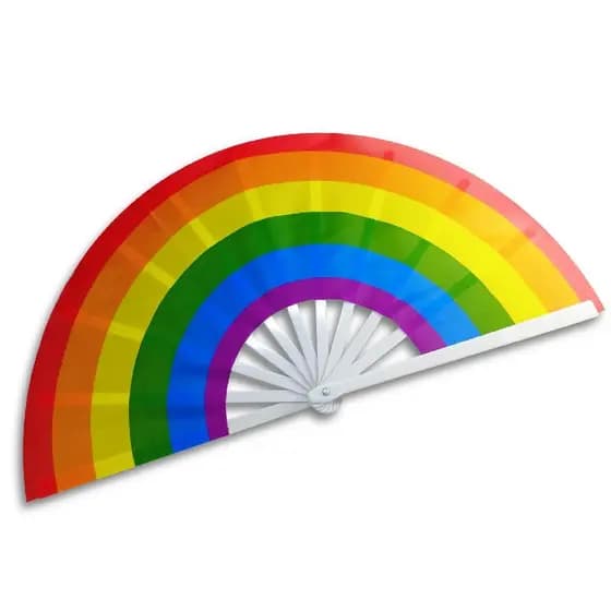 Leque LGBTQIA+ Arco-Íris, Festa, Parada, Decoração, Orgulho