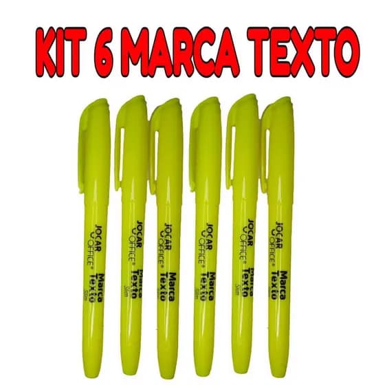 MARCA TEXTO LEO&LEO KIT COM 6 MARCA TEXTO