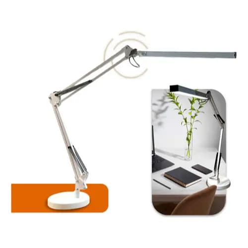 Luminária de Mesa Articulada Regulável com garra Base