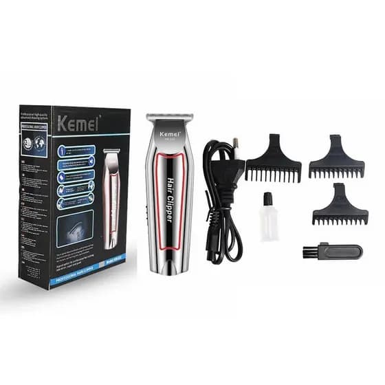 Barbeador Corte Acabamento Profissional Kemei Km-032 Bivolt