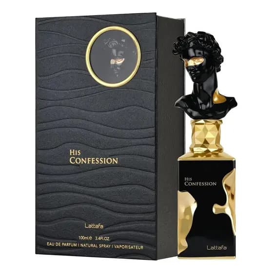 Perfume Lattafa His Confession Eau De Parfum Para Homens 100ml com nf