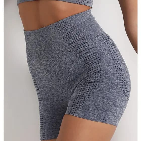 Short Academia sem costura Fitness cintura alta caminhada, yoga e uso casual. SH451