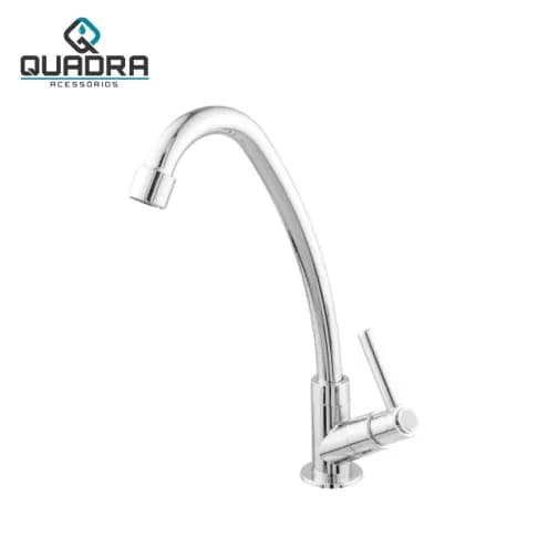 Torneira Cozinha Bancada 1/4 De Volta ABS Cromado LUXO