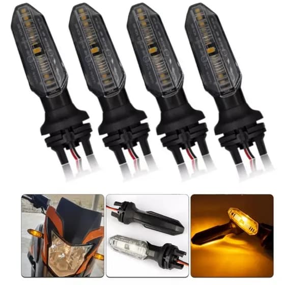 Kit com 4 Pisca Led Seta Honda Cb250f Twister Cg Fan Titan 150 160