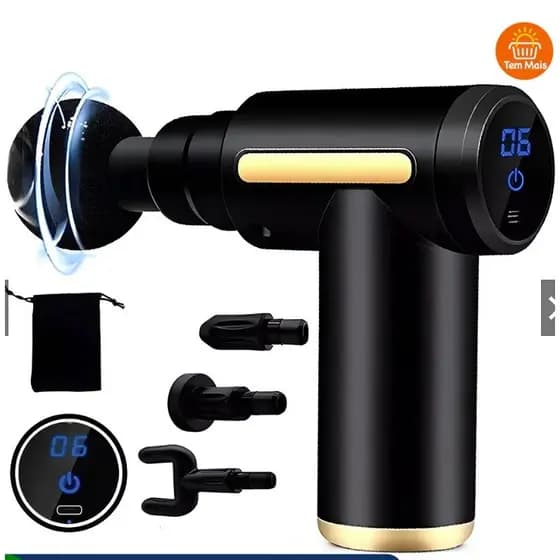 Massageador Elétrico Portátil de Alta Frequência para Uso Profissional em Massagem Muscular