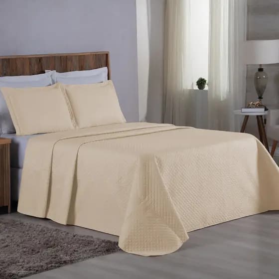 Cobre Leito Viena King Especial 3pçs Toque Suave Confortável