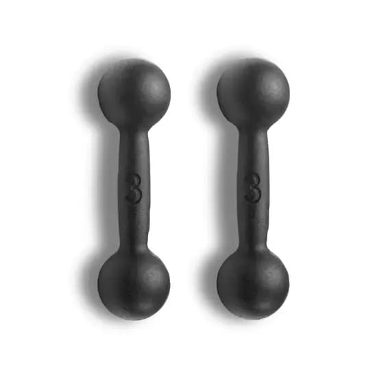 Par Halter Bola Pintado 3kg cada P/Musculação