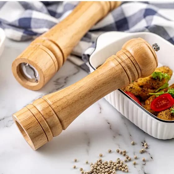 Moedores De Sal Pimenta Especiarias Em Madeira Premium Decoração da cozinha 26.5*5