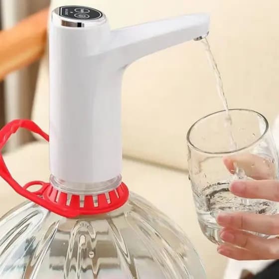 Dispenser Bomba Elétrica Galão Água Automático Luxuosa Recarregável Usb