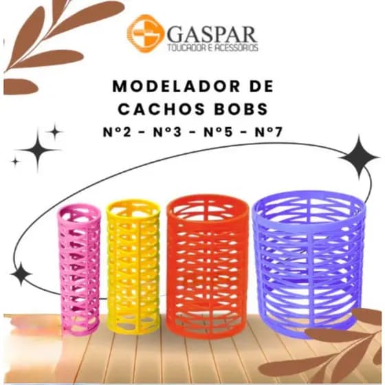 Bobs para cabelo Gaspar pacote - Cores sortidas - Escolha seu tamanho
