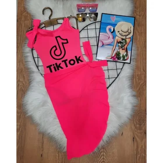 Saida de praia infantil poa blogueirinha Moda praia