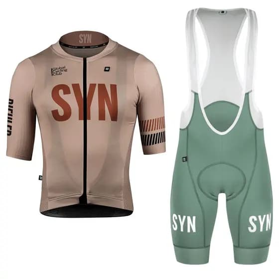 Roupas De Ciclismo Marrom Camisa Masculina De Manga Curta E Shorts Babadores Tecido Macio De Alta Qualidade Almofada De