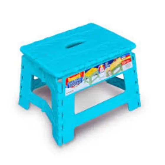 Banqueta Dobrável De Plástico Pequeno Resistente Até 100 Kg Para Viagem Camping Crianças COD 901