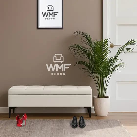Puff Real com Baú - Design Moderno + Armazenamento Inteligente