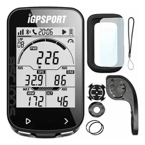 Kit GPS Igpsport BSC100S com Suporte, Capa e Película