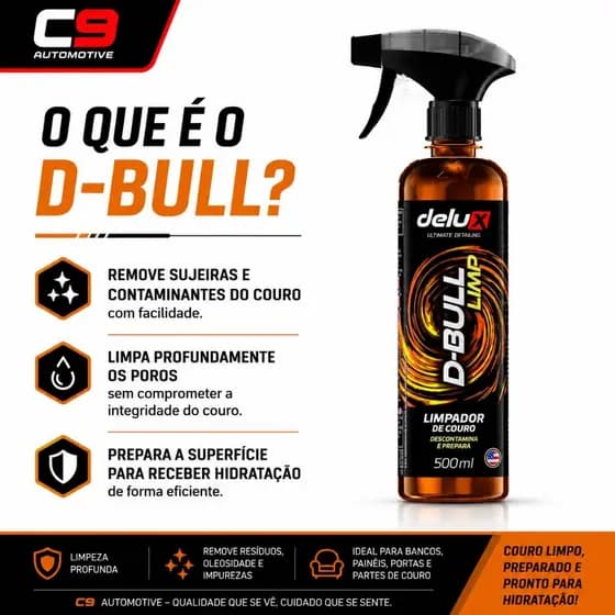 Limpador de Couro D-Bull Limp Delux 500ml