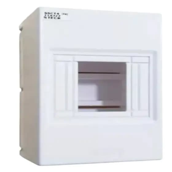 Quadro de Sobrepor de 4 Disjuntores Branco - Steck