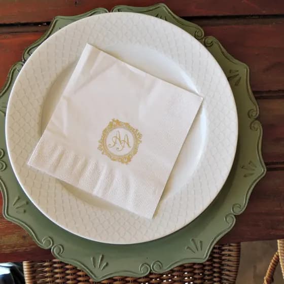 100 Guardanapos Personalizados 30x30cm Folha Dupla Premium Festas, Aniversarios, Casamentos, Bodas