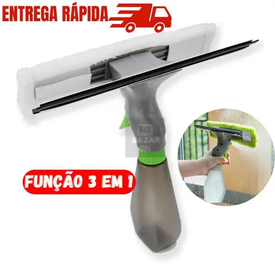 Rodo Spray Multiuso MOP Borrifa Limpa E Seca Vidros 3 Em 1 250ml