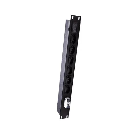 Regua Rack 19" Chave Disjuntor Proteção Led Indicador Tensão 20a Potencia 4400Watts