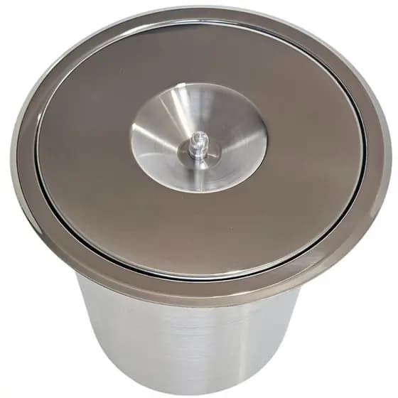 Lixeira Pia Cozinha Embutir No Granito Em Inox 5lts 20X24 CM 5 litros