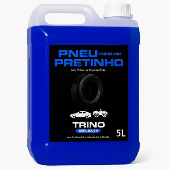 Limpa Pneu Pretinho Automotivo Brilha Pneus Carro Moto 5l