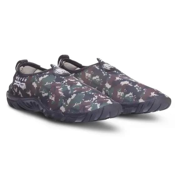 Sapatilha Aquática Esportes Pesca Camping Trilha Lazer - Bad Fish - Marrom e Verde Camuflado