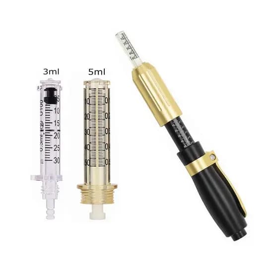 Seringa Ampola 0,3 e 0,5ml Intradermo Para Caneta Pressurizada Hyaluron Pen Cartucho Mesoterapia