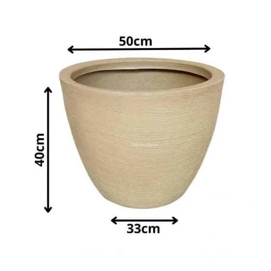 Vaso para planta e flores media e grande ,Decorativo Reciclável em, Redondo Texturado código 75