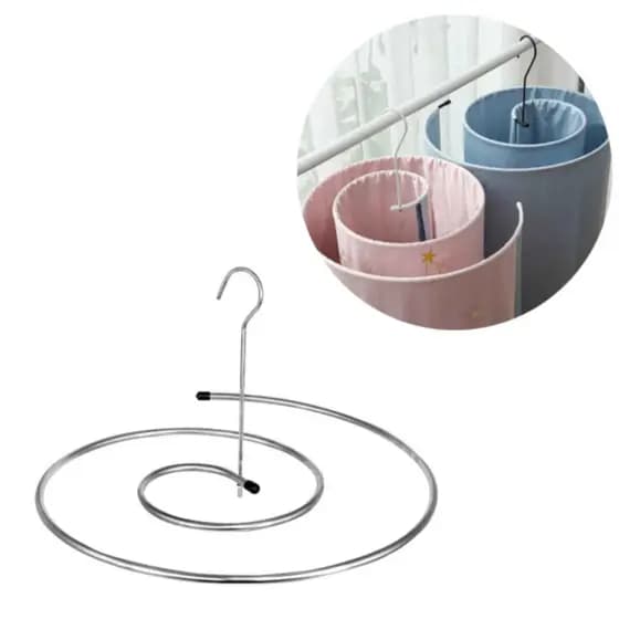Varal Espiral Inox 44cm Secagem Fácil Cabide Redondo
