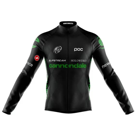 Camisa Cannondale Manga Longa Zíper Full Fitness Dry Fit Decole Profissional